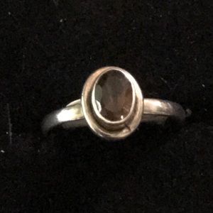 Vintage 925 Sterling Silver Amethyst Ring Size 5